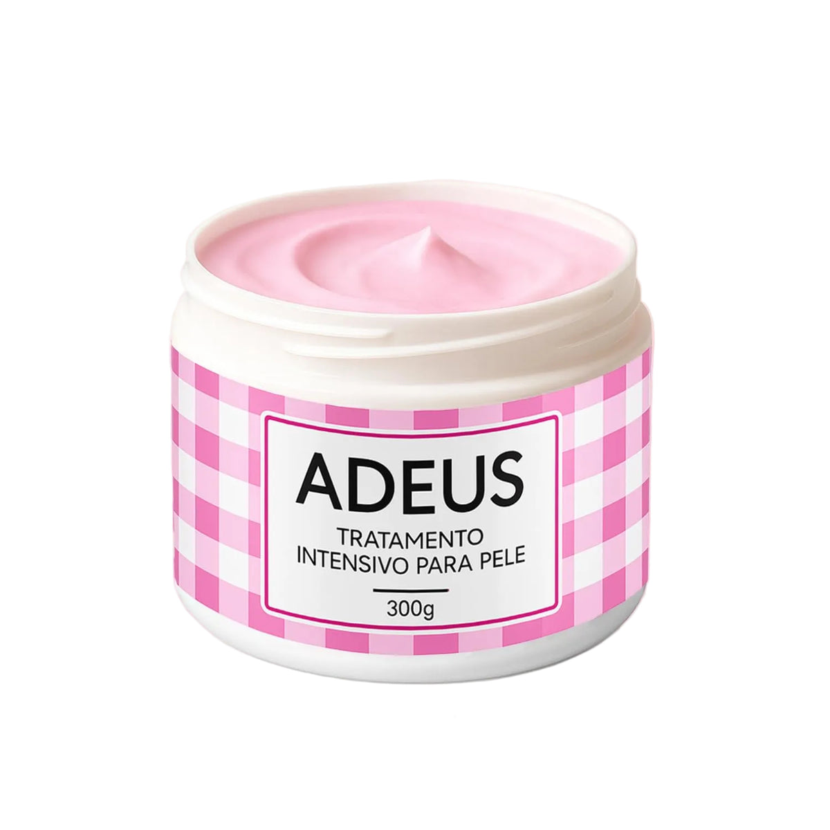 Adeus Crema Brasileña – Tratamiento Corporal Multifuncional Intensivo, Crema Rosa para Estrías con Árnica, Jengibre, Cafeína y Té Verde para una Piel Lisa y Elástica – 300g
