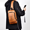 BOLSO IMPERMEABLE PARA HOMBRES MOLCHILA PARA HOMBROS COLOR NEGRO ANTI ROBO